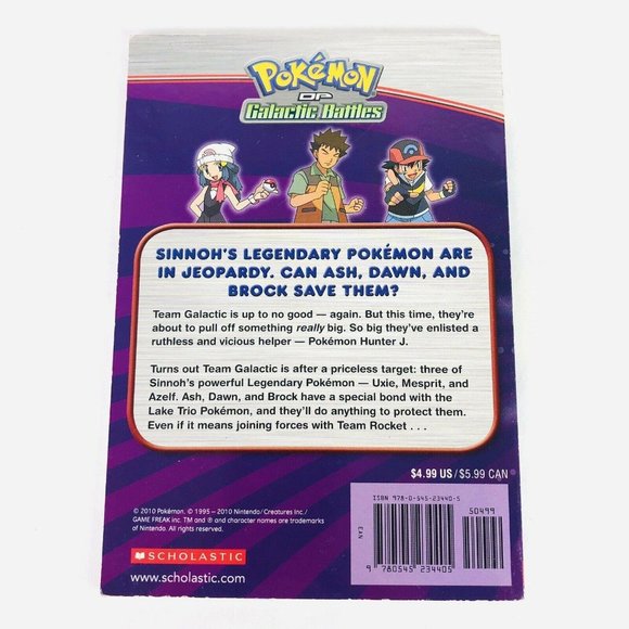 3 Scholastic Pokémon Chapter Books World Of Sinnoh With Poster Galactic Battles - Picture 3 of 10